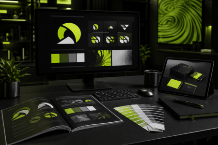 Servicio de creación de identidad visual y branding corporativo para empresas en Colombia
